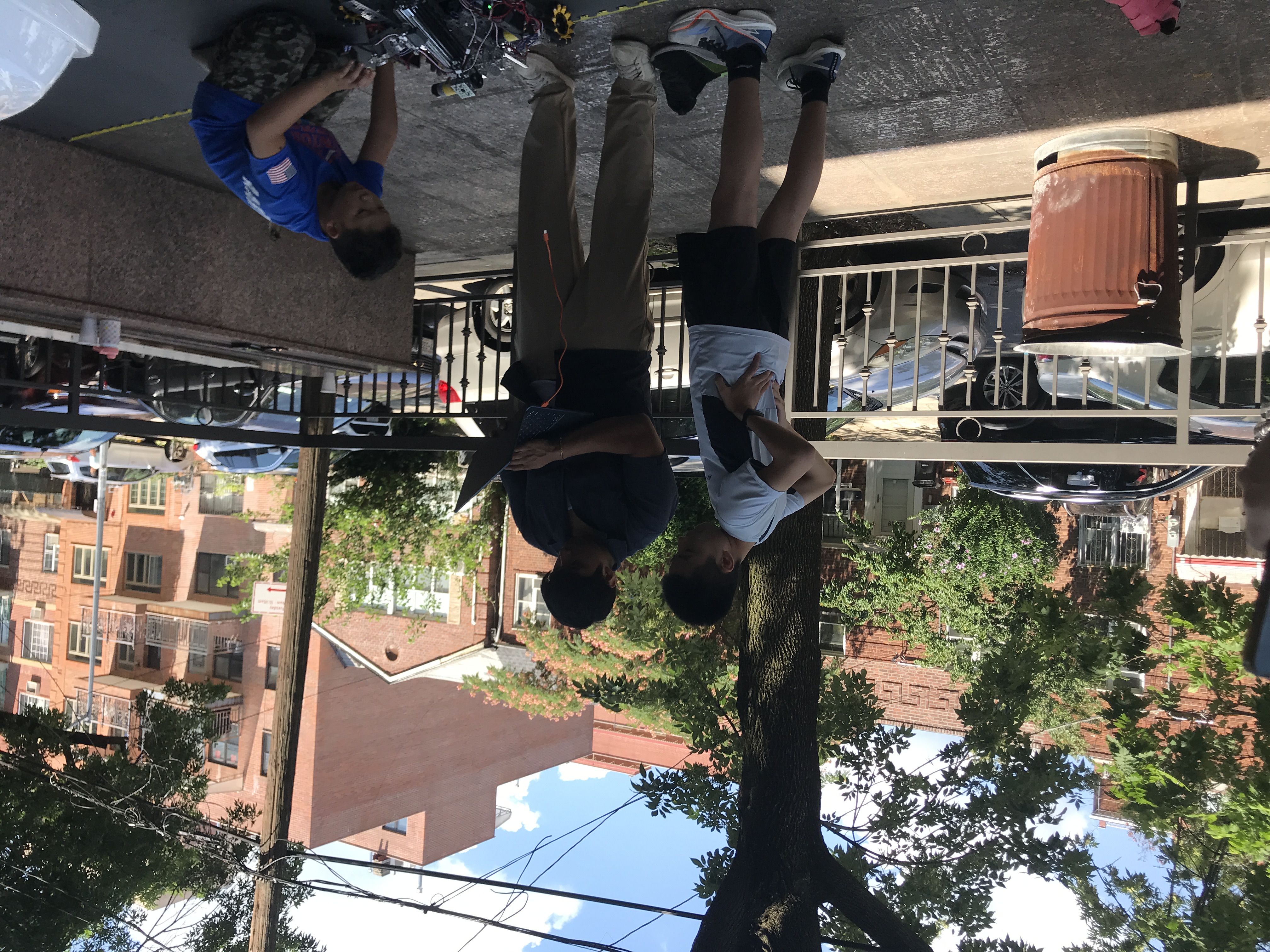 Students collaborating during summer coding activity